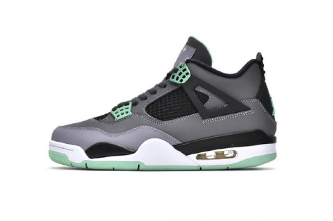 Cheap TBkick Green Glow Jordan Retro 308497-033 4 Air 0819